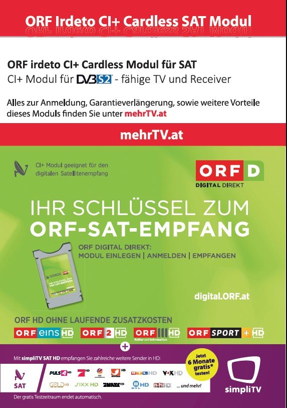 ORF Digital Direkt Modul - keine Karte notwendig